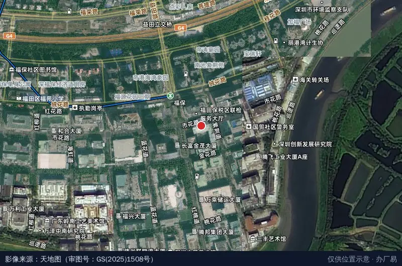 中芬设计园卫星位置示意图