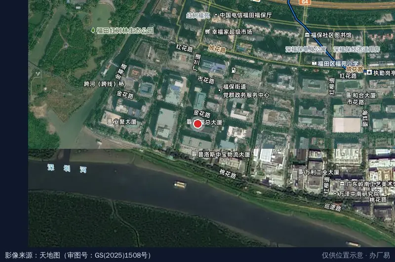深装总创意设计园卫星位置示意图