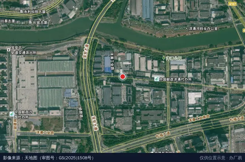 燕罗低空经济产业园卫星位置示意图