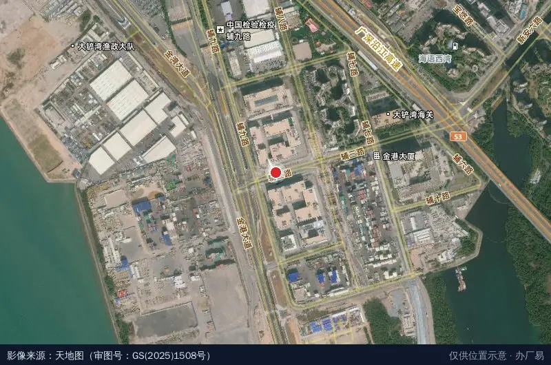 宝安低空经济产业公共服务中心卫星位置示意图