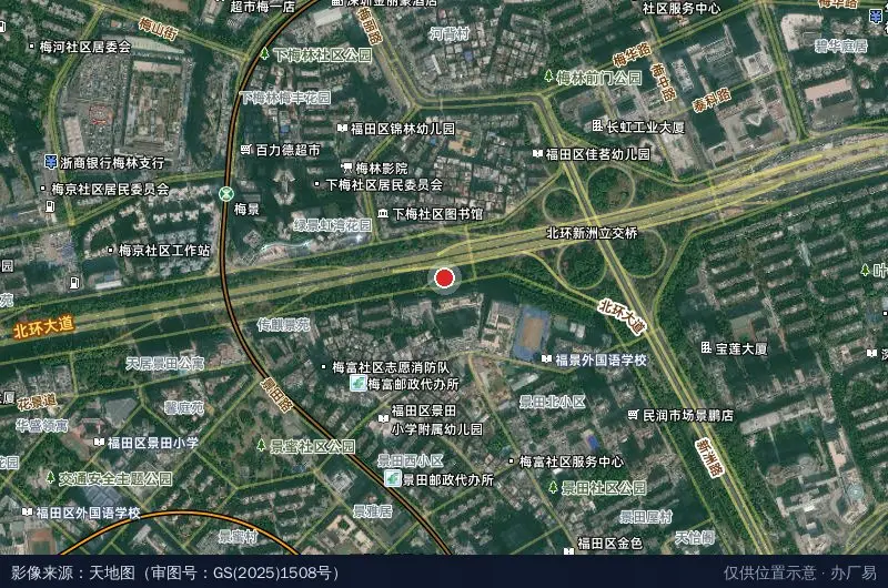 低空经济生态融合产业园卫星位置示意图