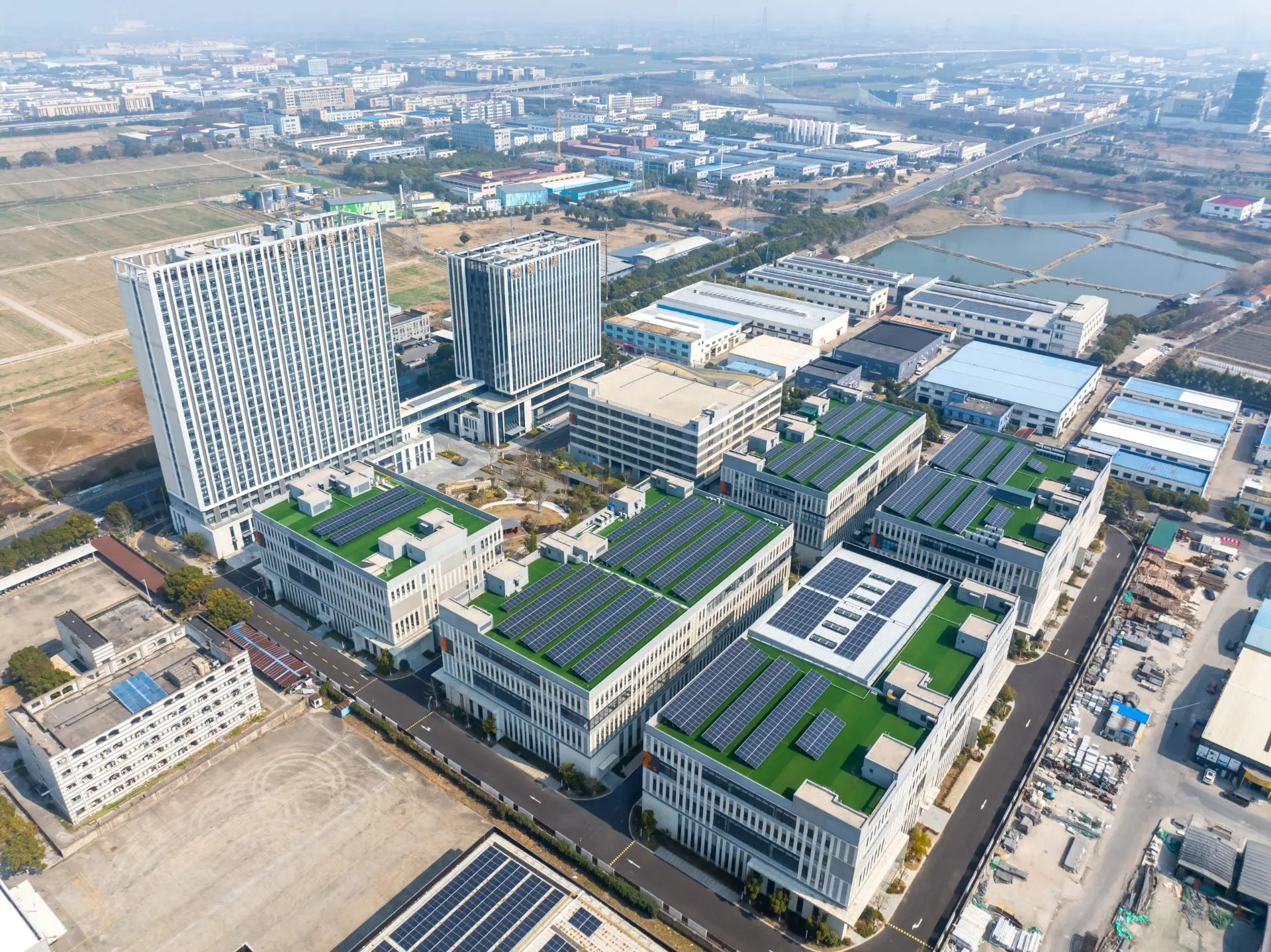 周市镇厂房实景：昆山周市镇厂房12094㎡出租铱工场科创产业园钢结构（第4张）