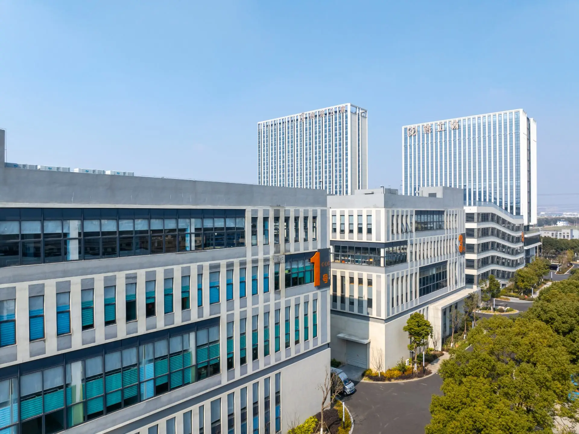 周市镇写字楼实景：昆山周市镇写字楼19050㎡出租铱工场科创产业园框架结构（第3张）