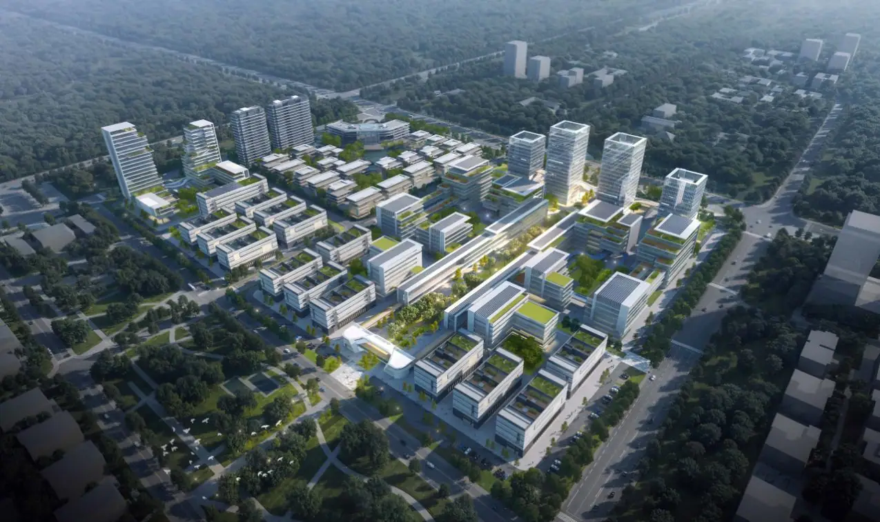 吴江区写字楼实景：吴江国测智慧城市产业化基地 花园式独栋办公出售 带庭院露台（第4张）