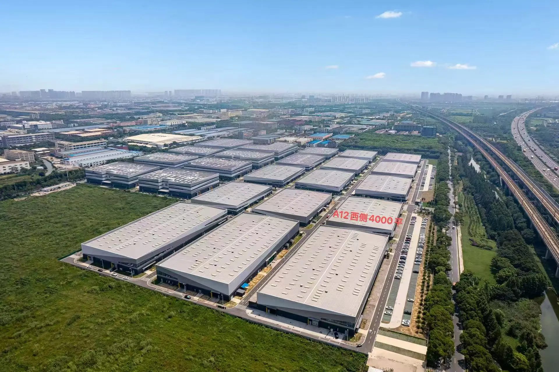 陆家华成智能制造产业园4000㎡单层厂房 丙二类消防 可办环评