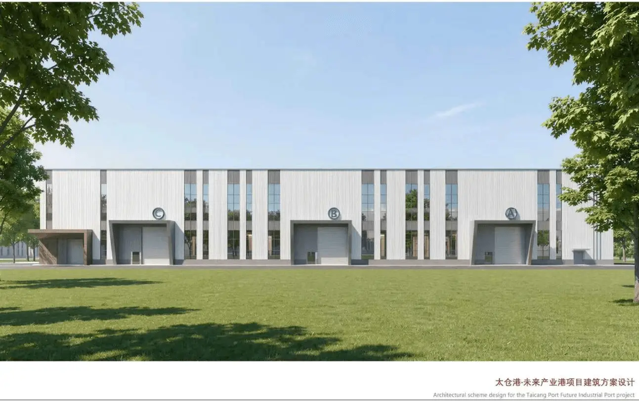 太仓市厂房实景：苏州太仓市厂房3300㎡出售太仓港·未来产业港钢结构（第3张）