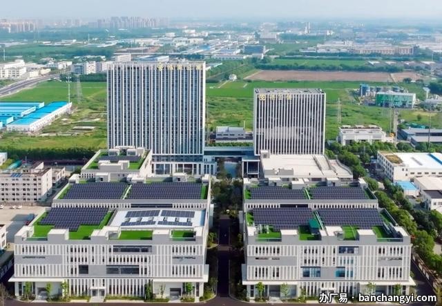 周市镇写字楼实景：昆山周市镇写字楼800㎡出租政策扶持景观园区框架结构（第2张）